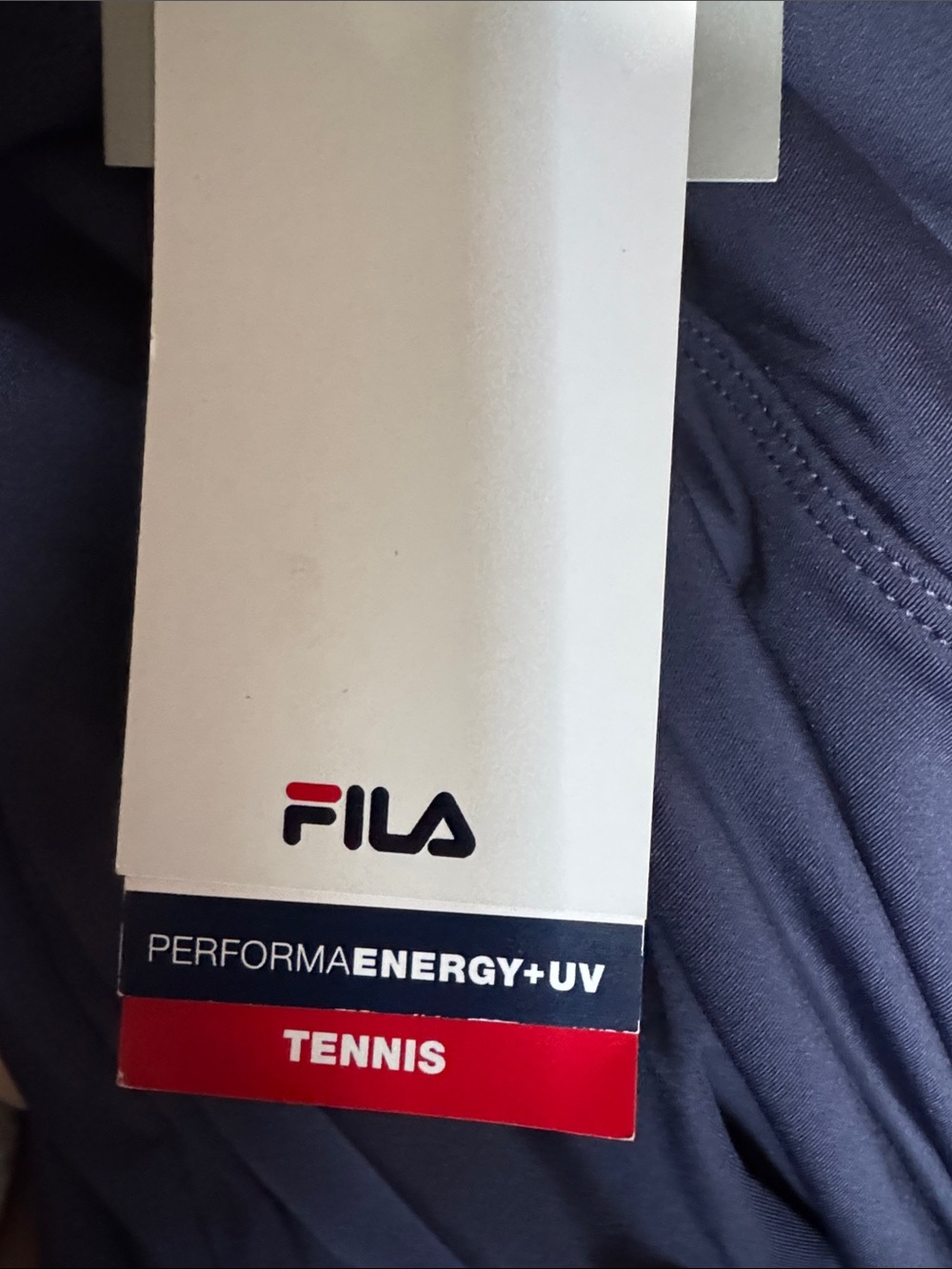 New Fila Navy Blue Tennis Skirt, Size Large